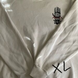 White Graphic Men’s Sweater